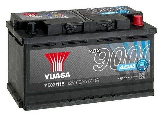 Аккумулятор Yuasa YBX9115 AGM 12V 80Ah 800A ETN 0(R+)